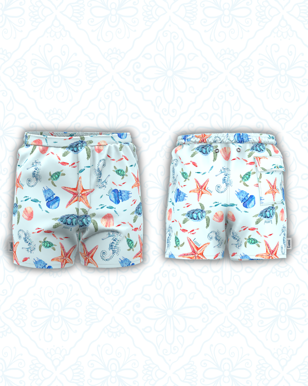 The Turtle Line Swim Shorts