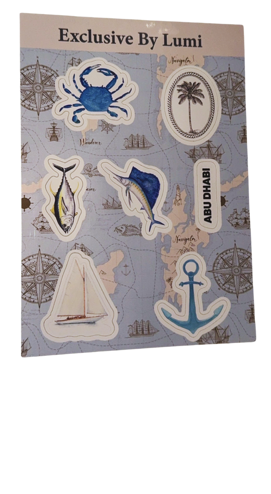 Sticker Sheet - Blue Tides
